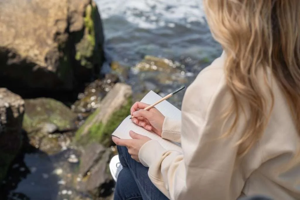 Girl Writing on Paper